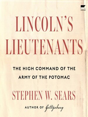 cover image of Lincoln's Lieutenants